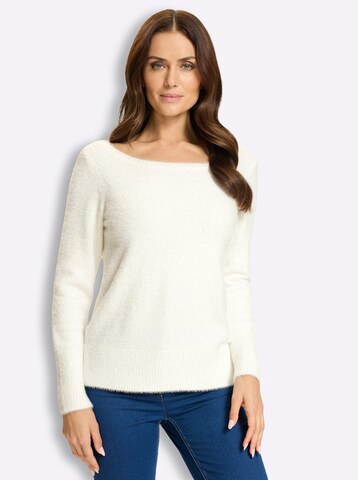 Pullover di heine in bianco: frontale