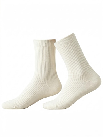 Millo Socken 'Cosy Steps'‌‌‌ in Weiß: Vorderseite