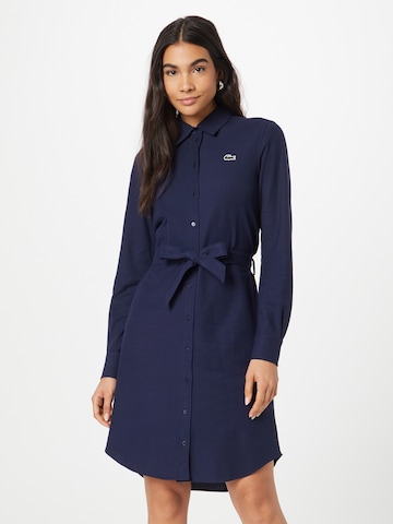 LACOSTE Shirt Dress in Blue: front