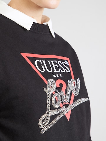 Felpa 'CN LOVE TRIANGLE SWEATSHIRT' di GUESS in nero