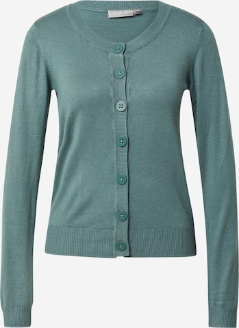 Fransa Knit Cardigan 'Zuvic' in Green: front