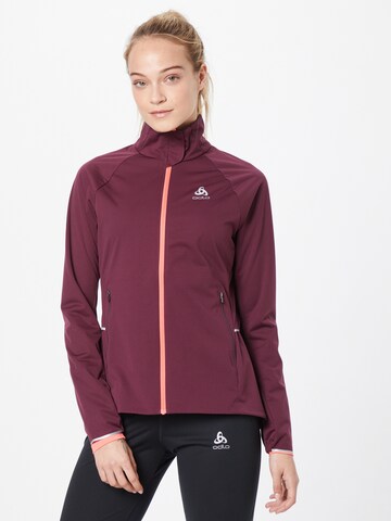 ODLO Athletic Jacket in Red: front