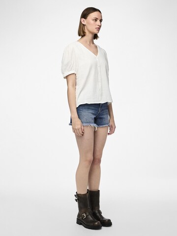 PIECES Bluse 'Mastina' in Weiß