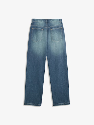 Largi Jeans de la Bershka pe albastru