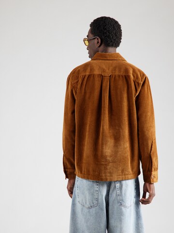 JACK & JONES Comfort fit Button Up Shirt 'JJEPERFECT' in Brown