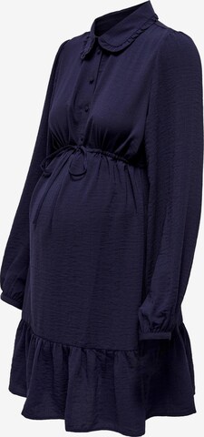 Only Maternity Košilové šaty – modrá
