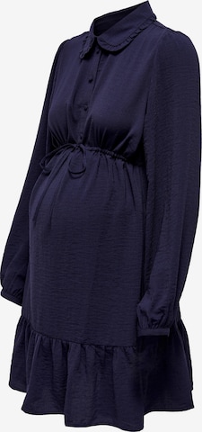 Only Maternity - Vestido camisero en azul