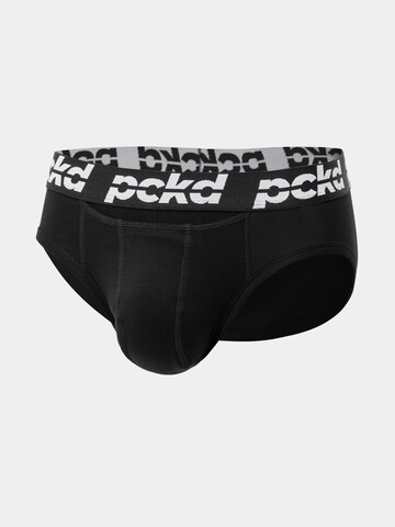 pckd – underwear done right. Panty in Black: front