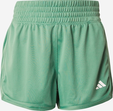 ADIDAS PERFORMANCE Regular Workout Pants 'PACER' in Green: front