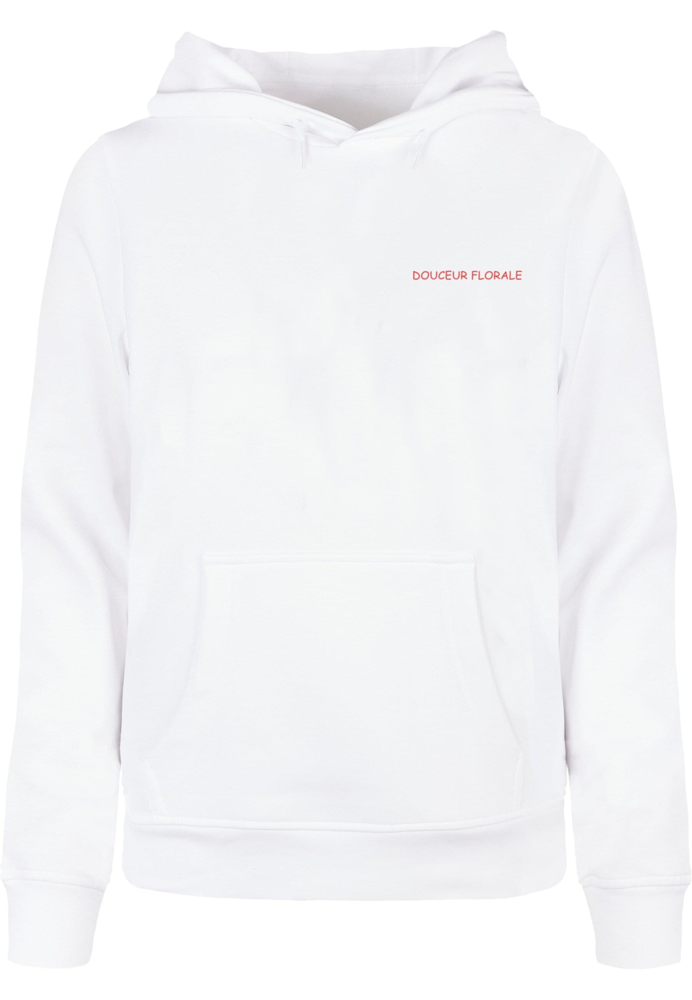 Merchcode Sweatshirt 'Douceur Florale' in Wit: voorkant