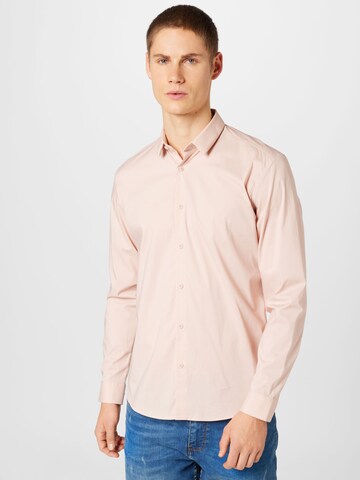 ESPRIT Slim fit Button Up Shirt in Pink: front