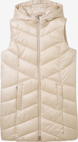TOM TAILOR Weste in Beige: Vorderseite