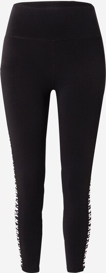 Pantaloni sport DKNY Performance pe negru / alb, Vizualizare produs