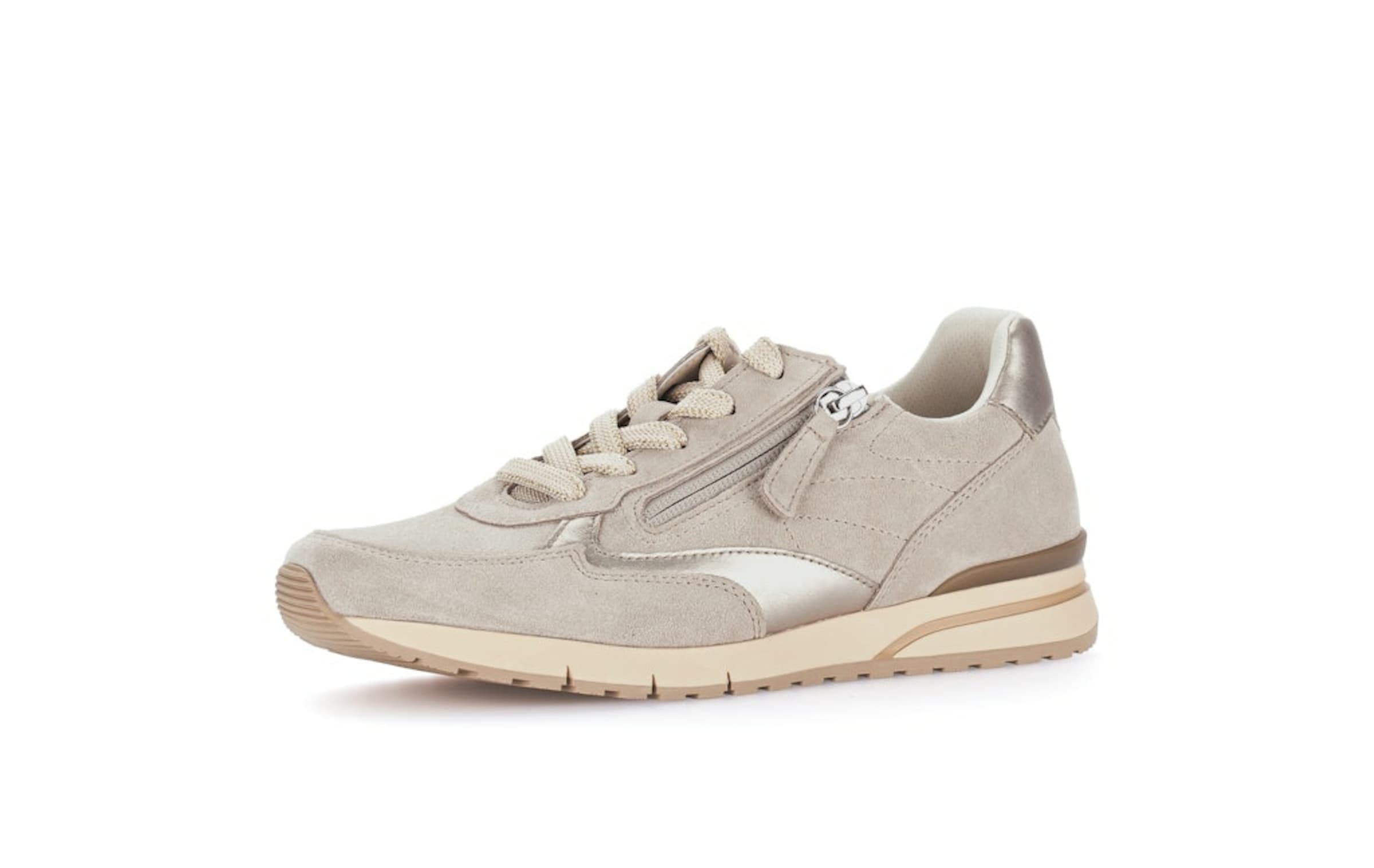 GABOR Veterschoen in Beige: voorkant