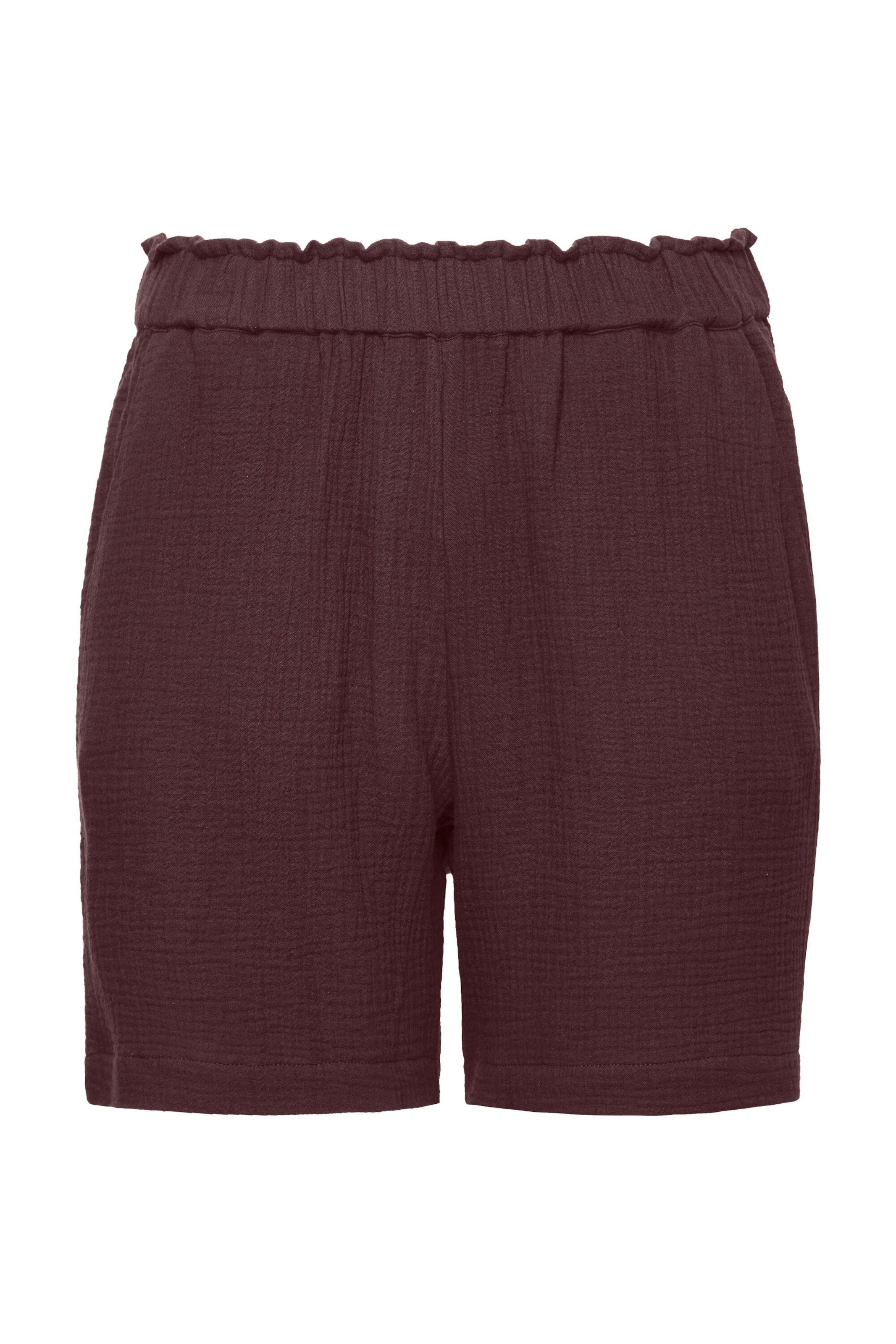Studio Untold Wide leg Broek in Bruin: voorkant