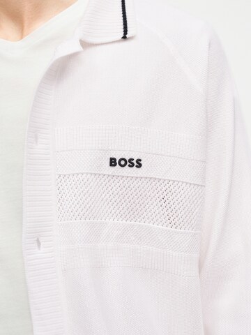 BOSS Cardigan 'Member' i hvid