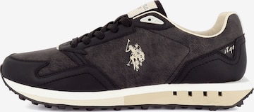 US POLO ASSN. - Zapatillas deportivas bajas 'April' en negro: frente