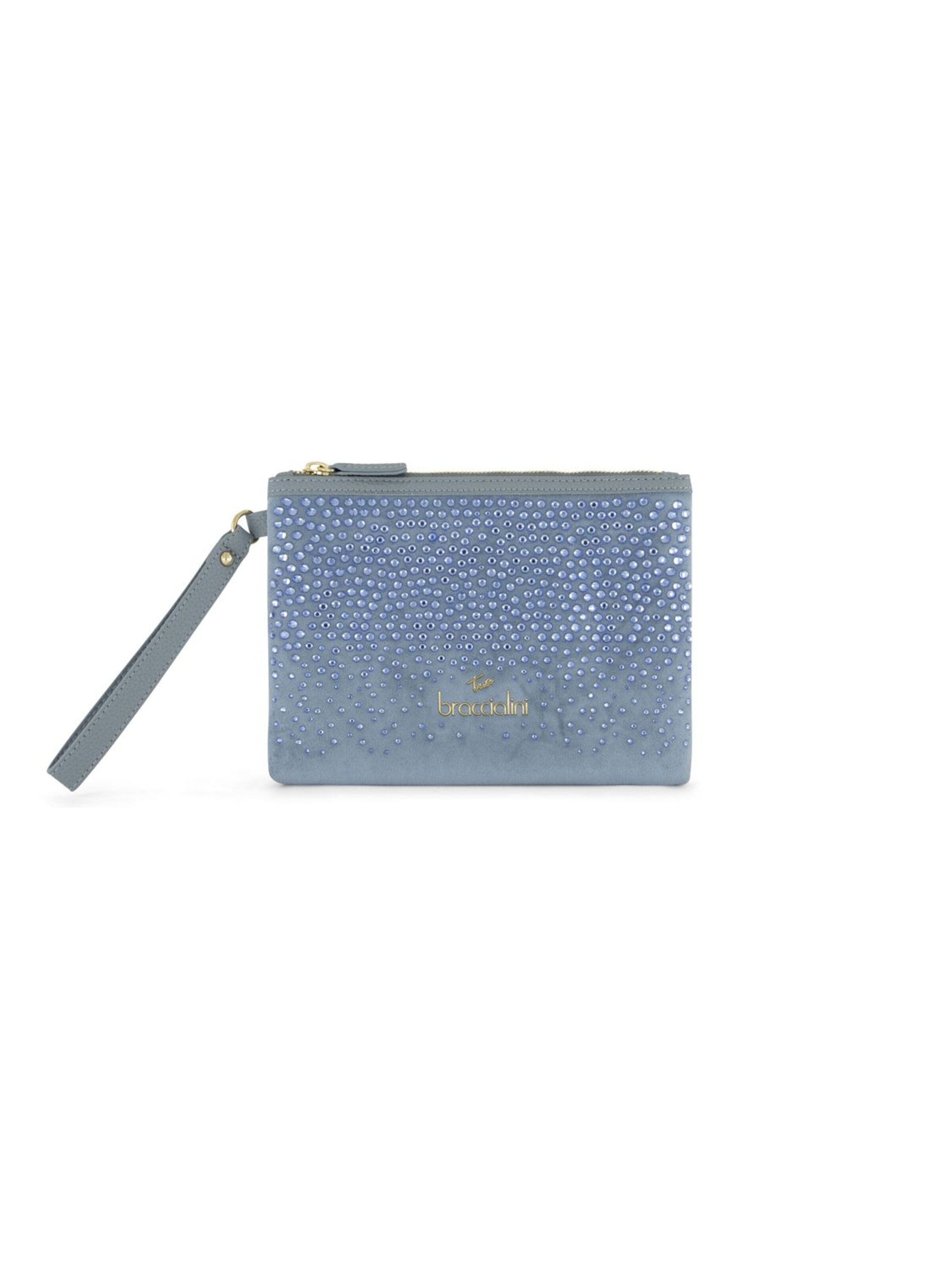 Braccialini - Bolso saco 'Beth Strass' en azul: frente