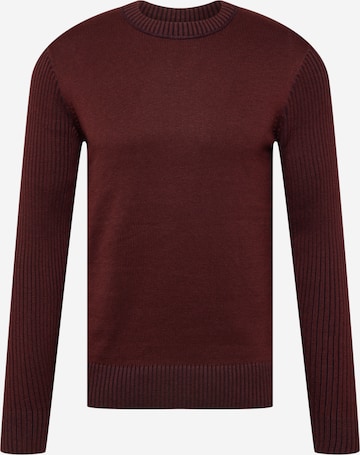 Pull-over TOM TAILOR en rouge : devant