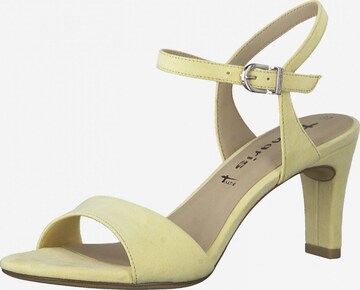 TAMARIS Strap sandal in Yellow: front