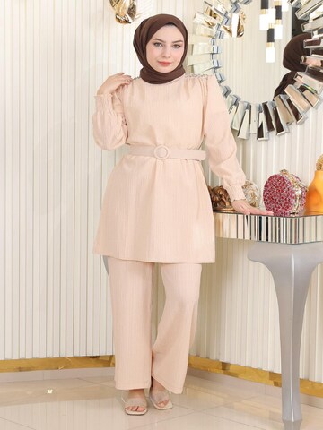 MODAMIHRAM Tuniek in Beige: voorkant