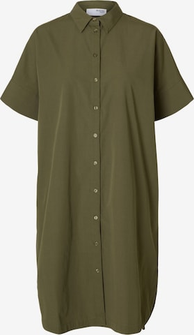Abito camicia 'SLFBLAIR' di SELECTED in verde: frontale