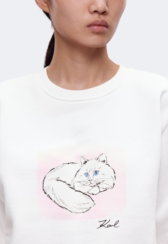 Karl Lagerfeld Dressipluus 'PORTRAIT', värv valge
