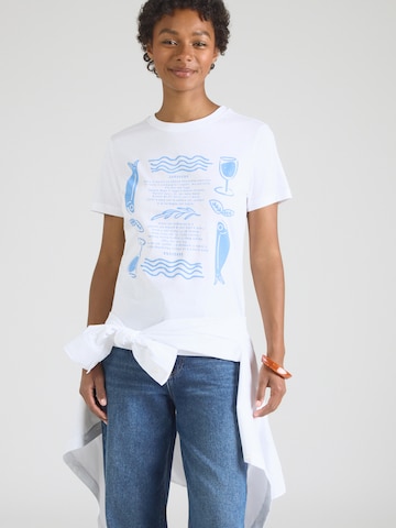 QS T-Shirt in Weiß: Vorderseite