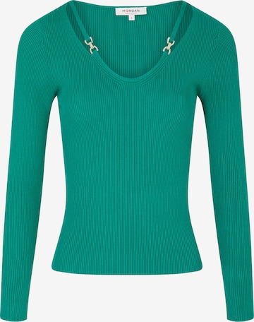 Pullover di Morgan in verde: frontale