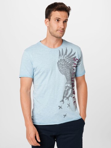 Key Largo Shirt 'GRIFFIN' in Blue: front