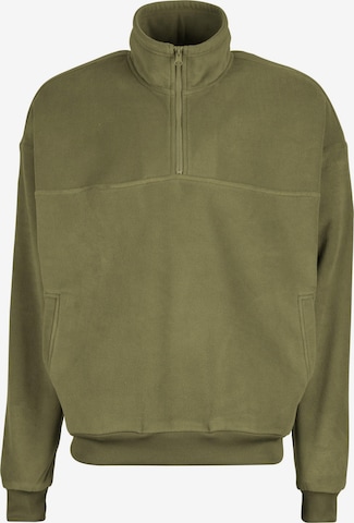 Veste en polaire Urban Classics en vert : devant