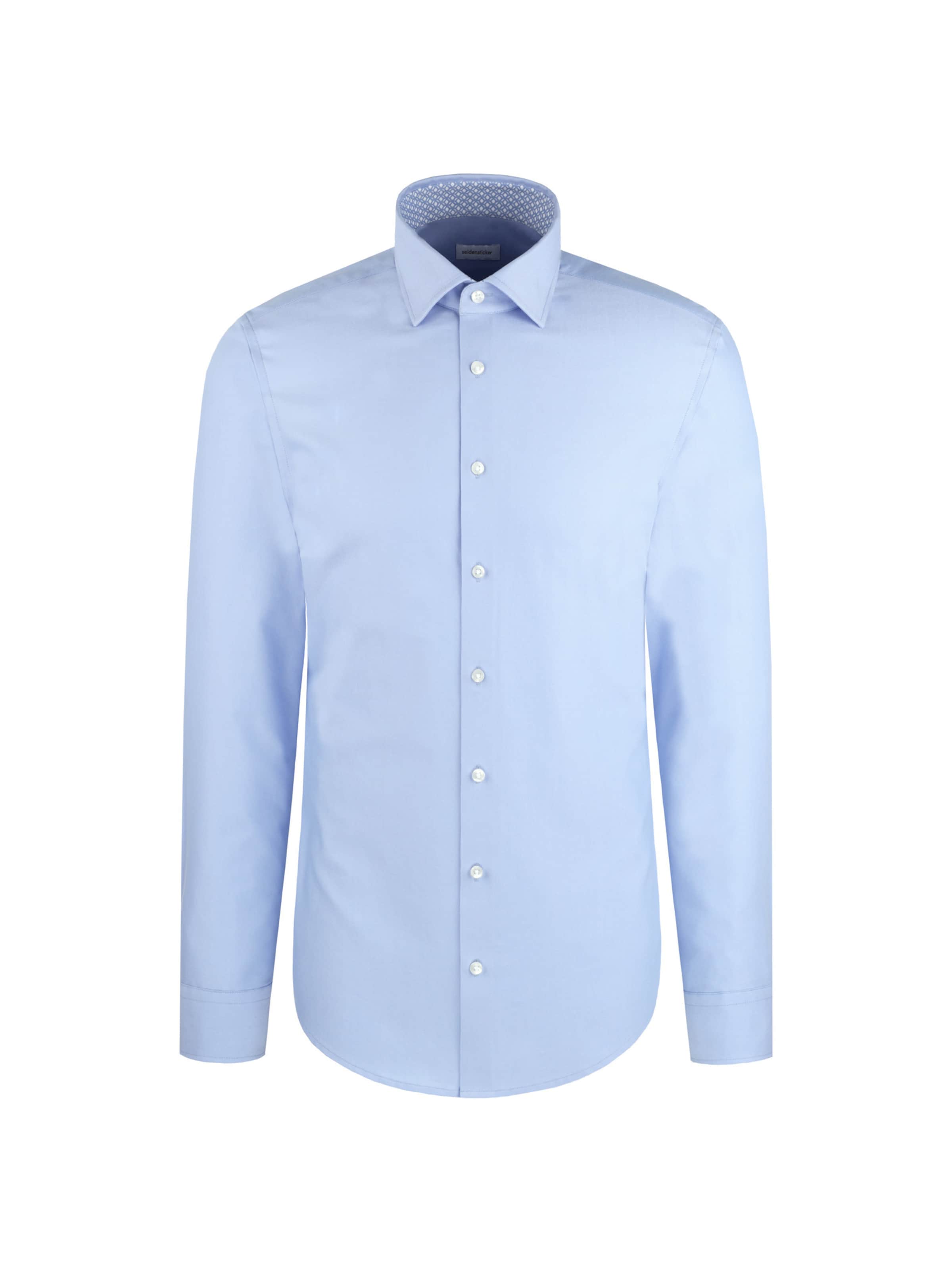 SEIDENSTICKER Hemd 'Schwarze Rose' in Blau: Vorderseite