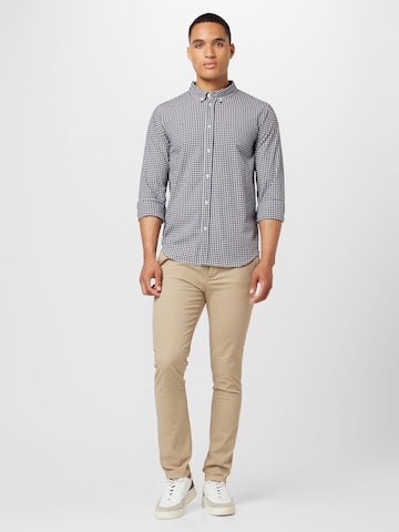 ABOUT YOU Regular fit Button Up Shirt 'Caspar' in Blue