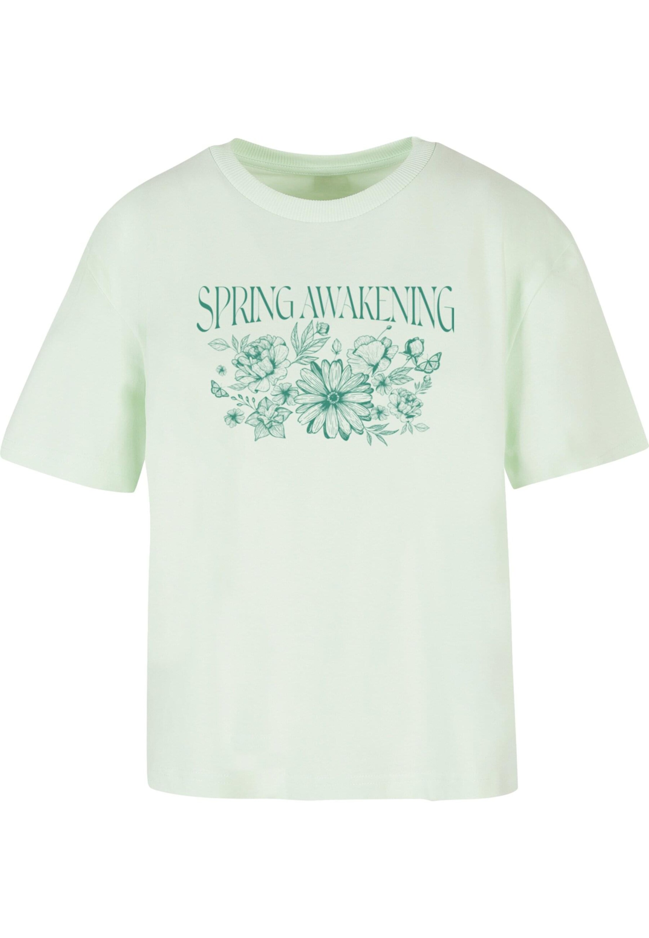 Merchcode Shirt 'Spring Awakening' in Groen: voorkant