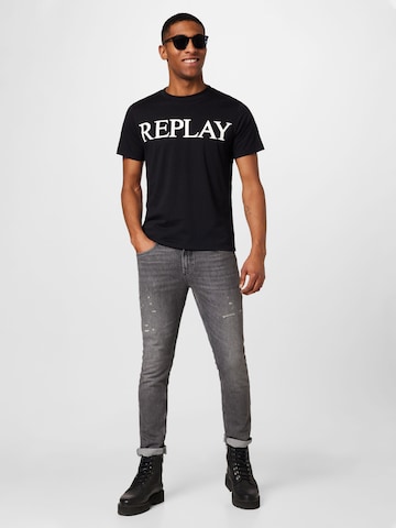 REPLAY Bluser & t-shirts i sort