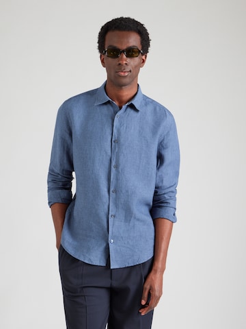 OLYMP Regular fit Button Up Shirt in Blue: front