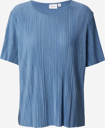 VILA Shirt 'PLISA' in Blauw: voorkant