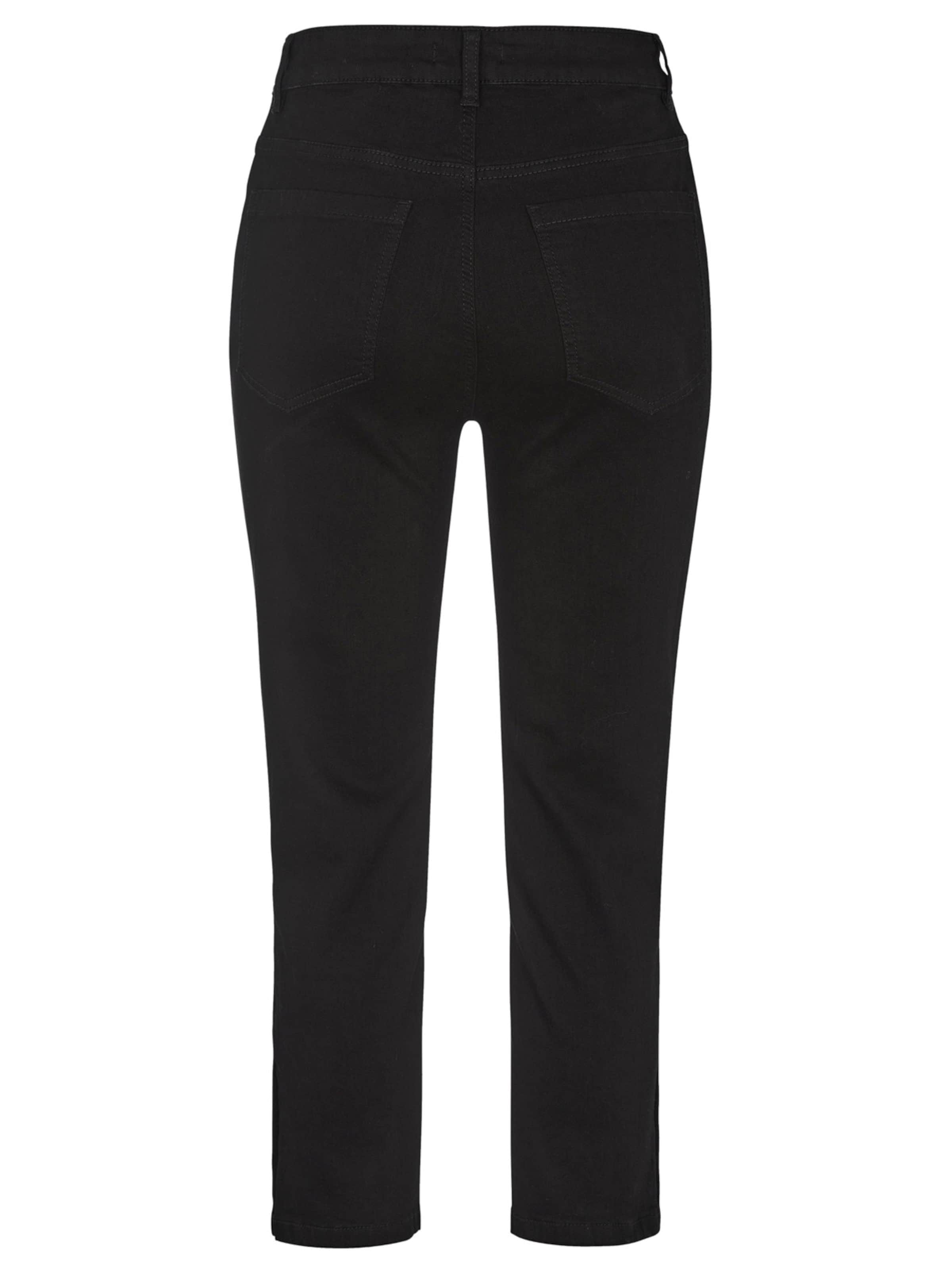 Cellbes of Sweden Slimfit Cropped Jeans mit Fünf-Taschen-Design in Schwarz