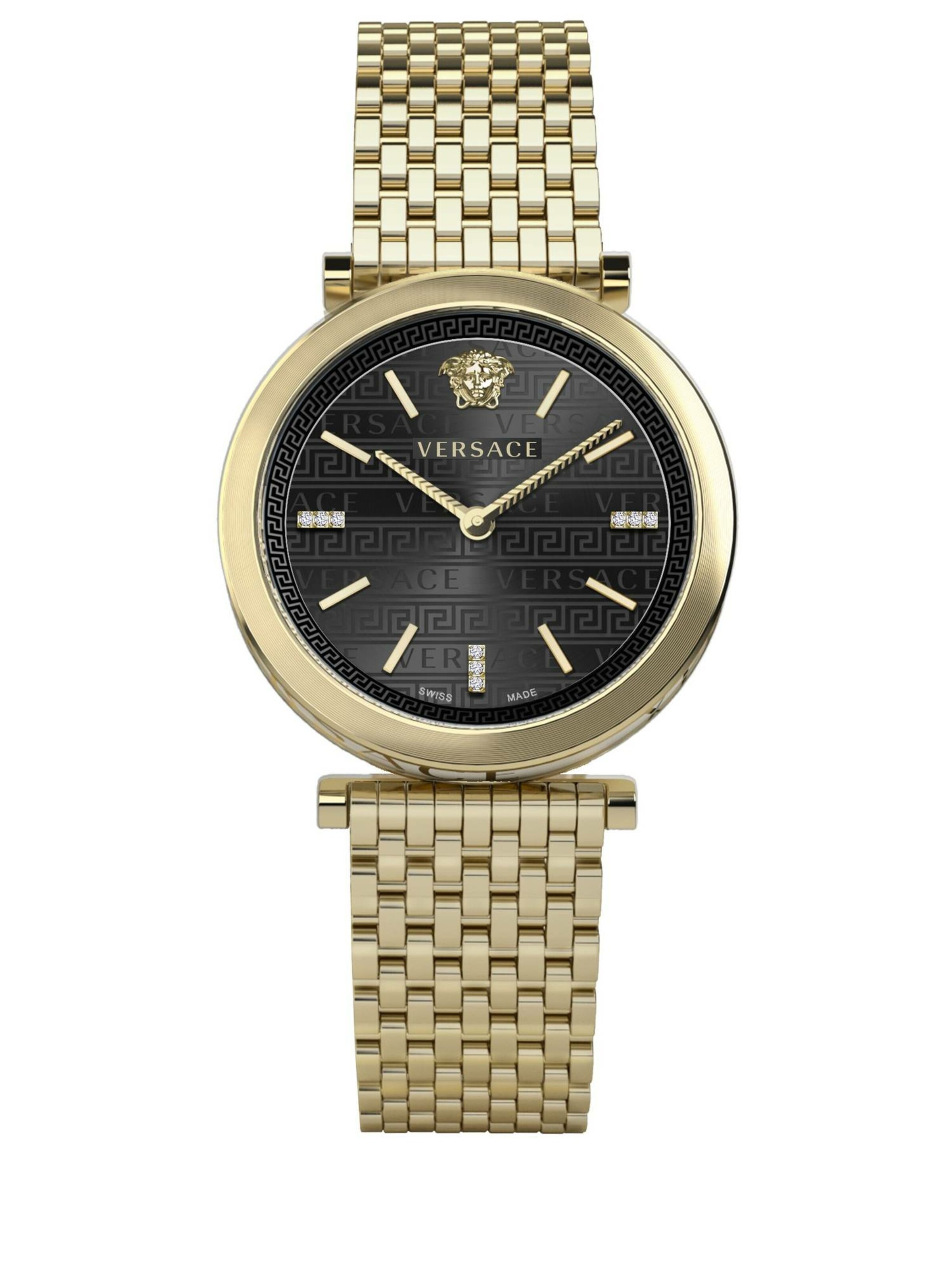 VERSACE Analoog horloge in Goud: voorkant