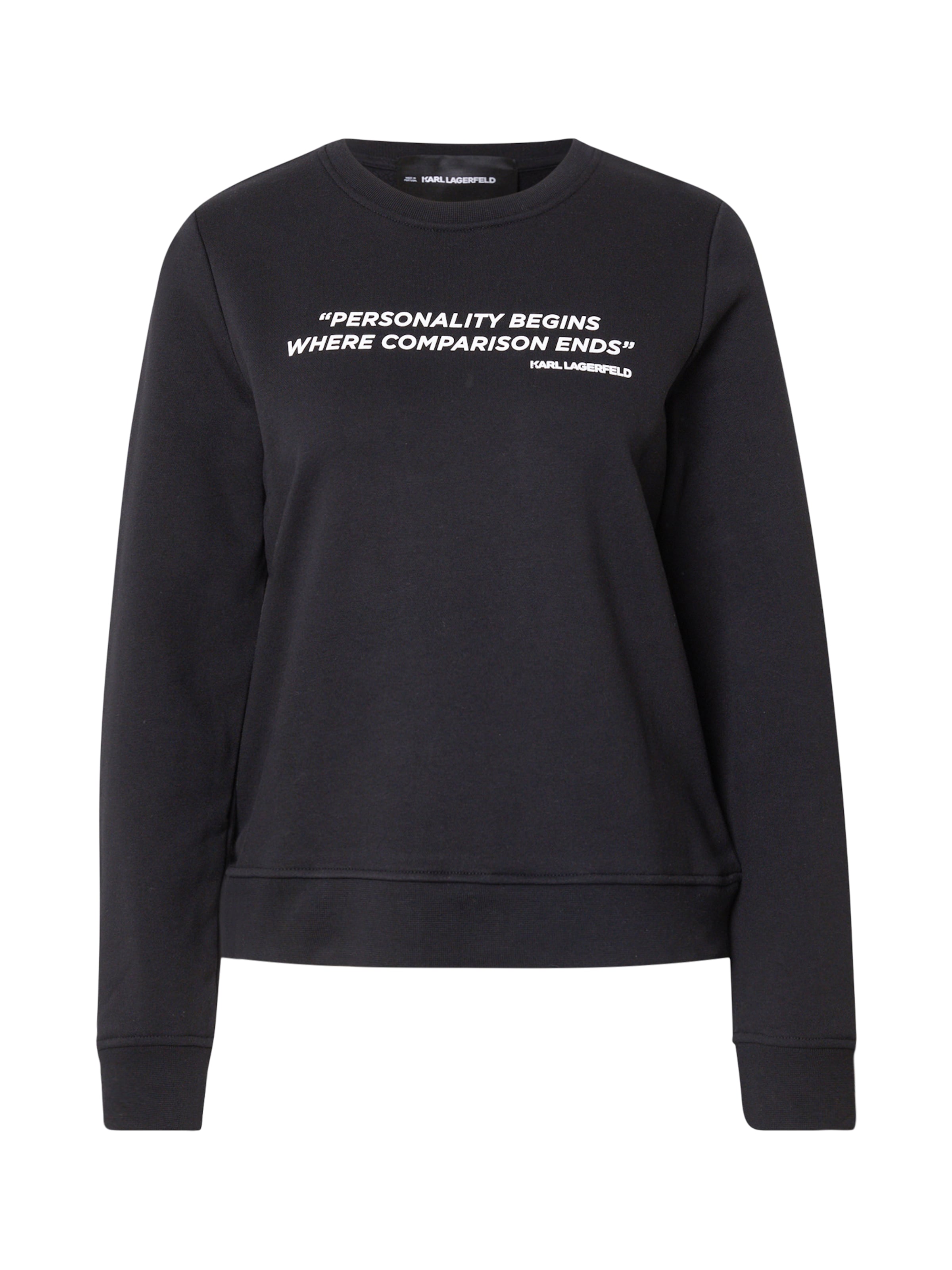 Karl Lagerfeld Μπλούζα φούτερ σε μαύρο: μπροστά