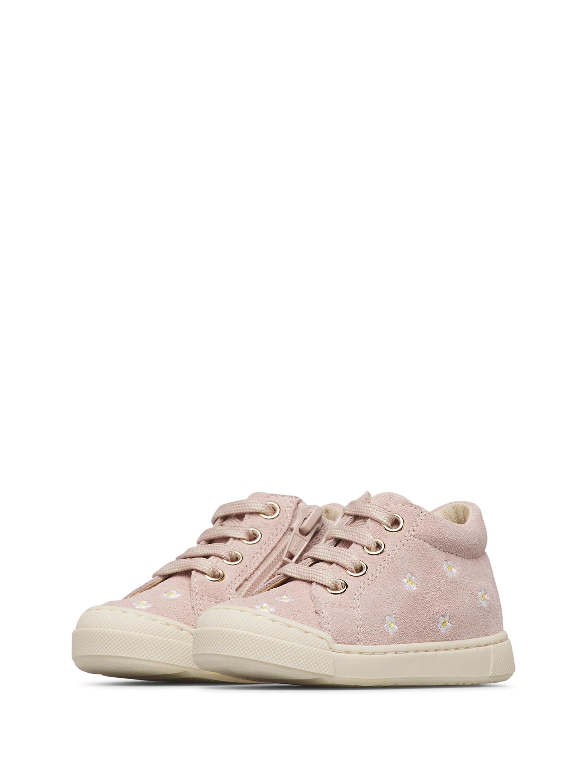 Falcotto Sneakers 'SNOPES EMBR.DAISIES ZIP' in Roze