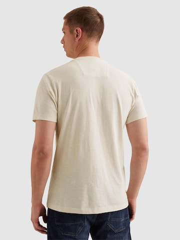 PME Legend Regular fit Button Up Shirt 'Henley T-shirt with badge' in White