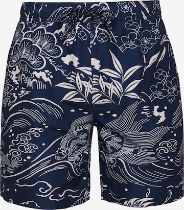 Superdry Badeshorts i blå: forside