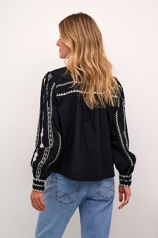 Cream Blouse 'Gwen ' in Zwart