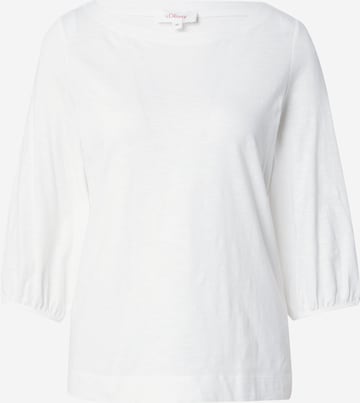 T-shirt s.Oliver en blanc : devant