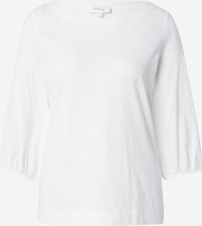 s.Oliver T-shirt en blanc, Vue avec produit