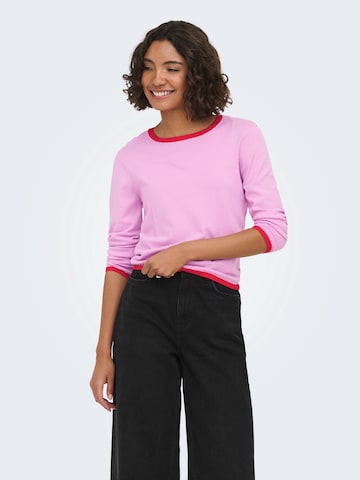 Pullover 'ONLCONTA' di ONLY in rosa: frontale