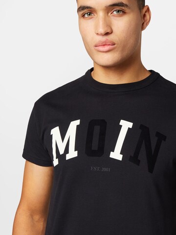 Derbe Shirt 'Moin' in Black