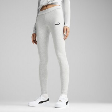 PUMA Skinny Leggings 'Essentials No. 1' in Grijs: voorkant
