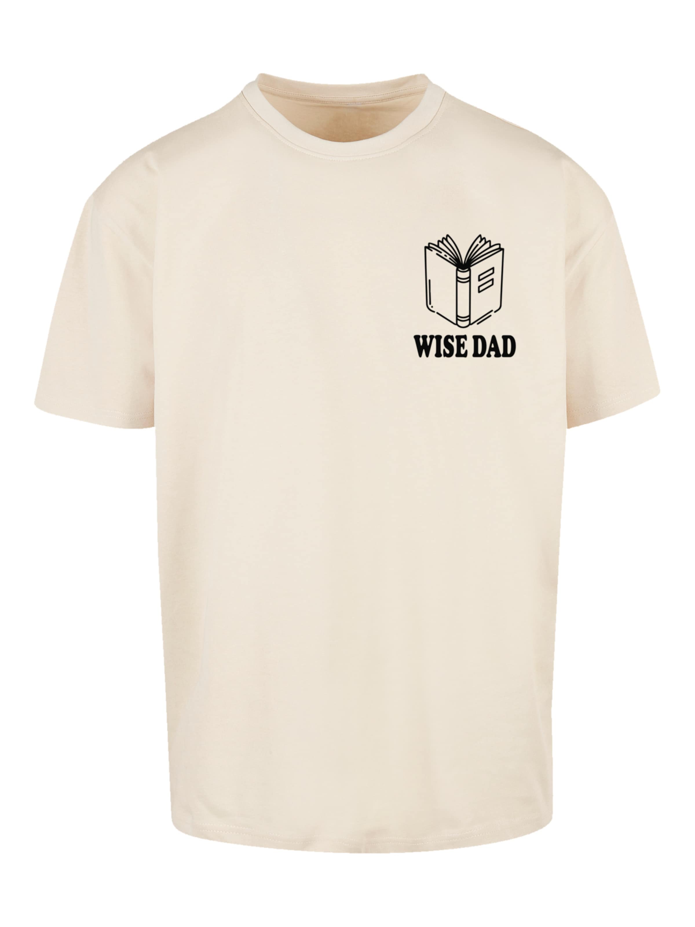F4NT4STIC Shirt 'Wise Dad' in Beige: front